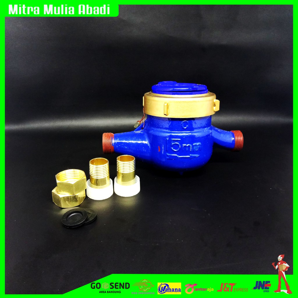 Meteran Air Miami Water Meter 1/2&quot; Body Besi