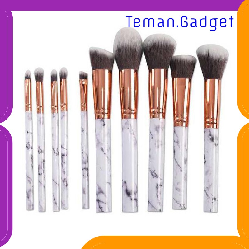 TC-FE083 MARBLE BRUSH MAKE UP 10 SET