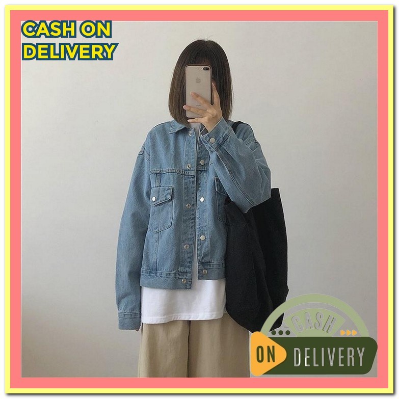 Jaket Jeans Wanita Jumbo Oversize Jacket Jins Levis Cewek Remaja Impor Jaket Jeans Wanita Jeanic Den
