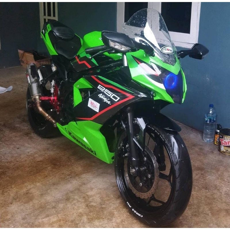 DECAL STRIPING STIKER KAWASAKI NINJA 250 SL MONO - STIKER LIST VARIASI NINJA MONO DECAL KAWASAKI NIN