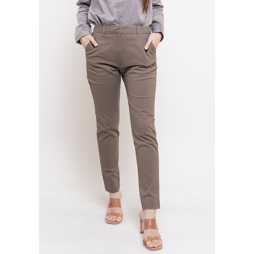 Geela Official - Slim Fit Pants Fossil ( G.3183-95)