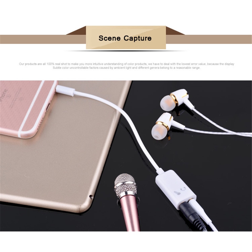 3.5mm Y Split Splitter Cable audio Mic 1 Male to 2 Female U Audio Plug Aux Jack Earphones Adapter for Android Xiaomi HuaweiAksesoris HP Microphone Headphone Audio Splitter 3.5mm ke 2 x 3.5mm segitiga handpone mobil