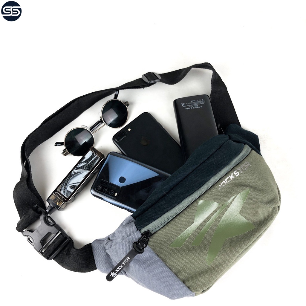 Tas Selempang Pria Original Jackstar Waistbag Distro Slempang  Sling Bag  Cowok Cewek Terbaru