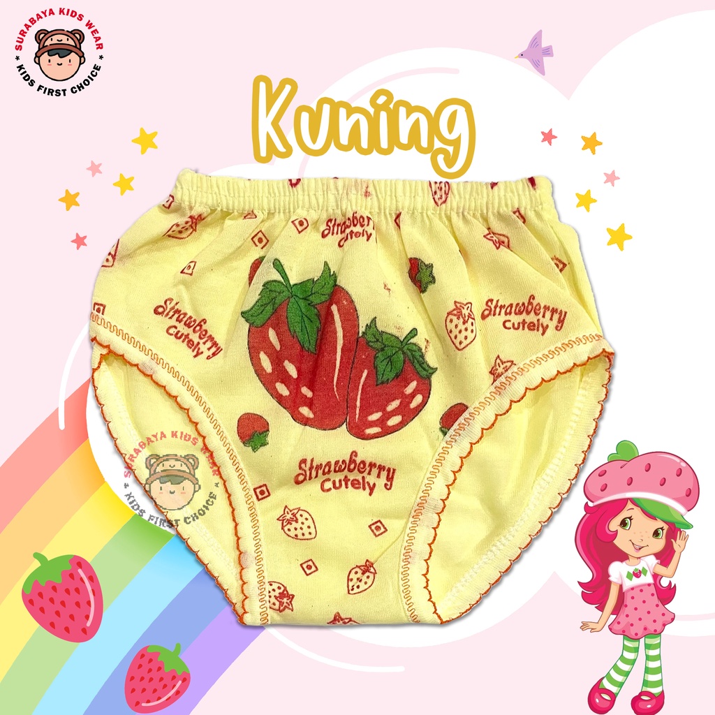 Celana Dalam Anak Perempuan Motif Strawberry