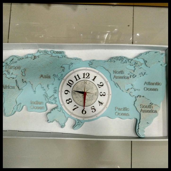 Jam Dinding Peta Dunia Jual Jam Dinding Peta Dunia Jam Dinding Elegant Jam Dinding Besar  Indonesia|Shopee Indonesia