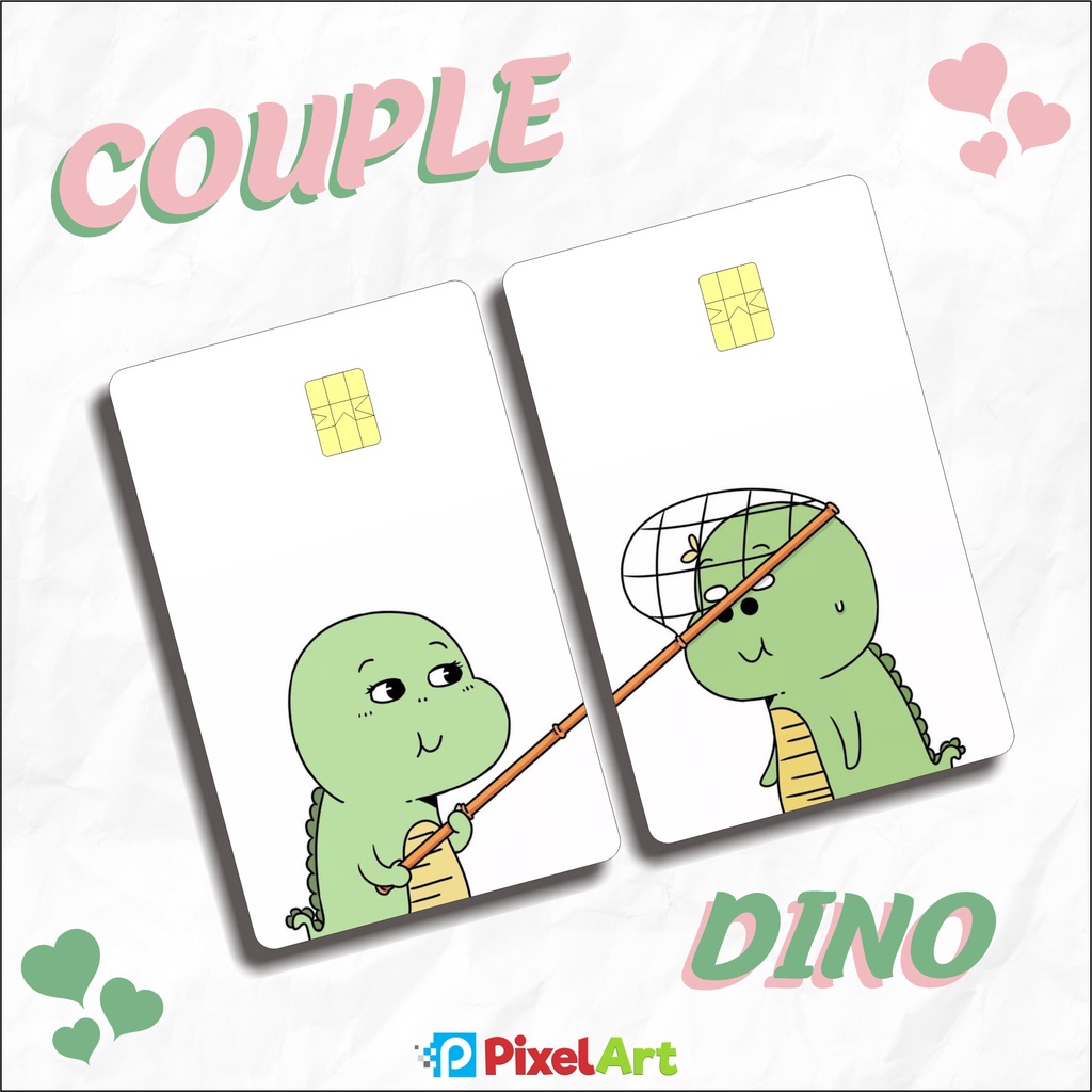 

STICKER DINO COUPLE PELINDUNG KARTU SKIN CARD ATM SIM KTP E-MONEY FLAZZ STIKER ATM MOTIF DINO