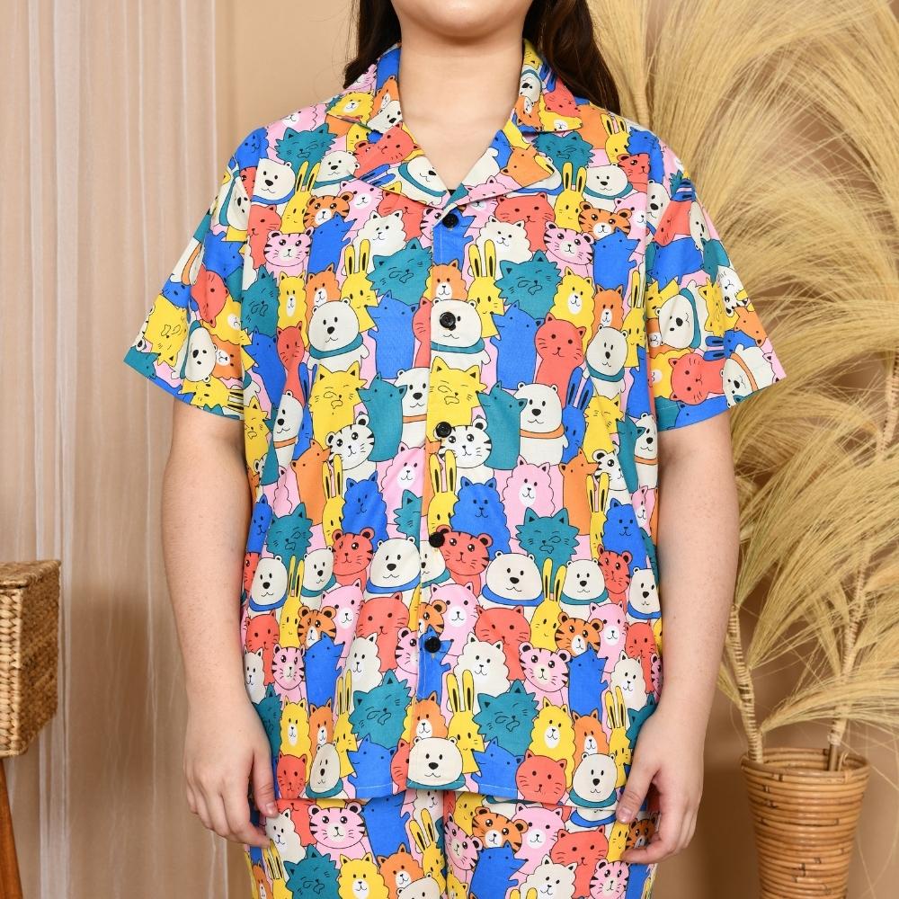 Nyenyak Piyama Wanita size XXL ( CP ) / Setelan Celana Panjang Katun