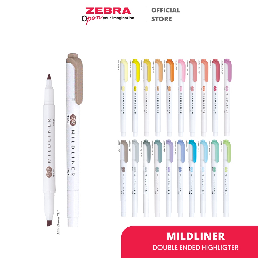 

Zebra Mildliner Highlighter Marker Dual Tips