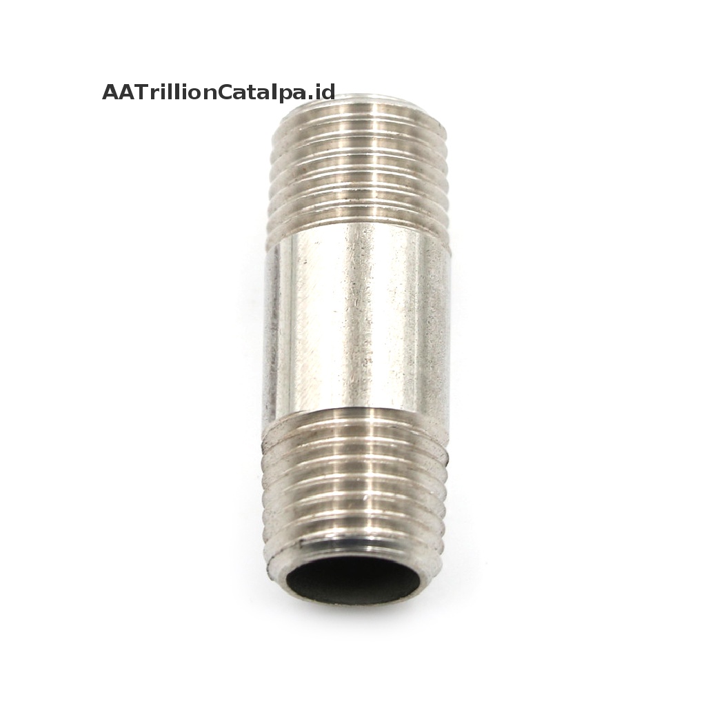 (AATrillionCatalpa) Fitting Pipa Male 1 / 4 &quot;1 / 4&quot; Bahan Stainless Steel SS304 NPT