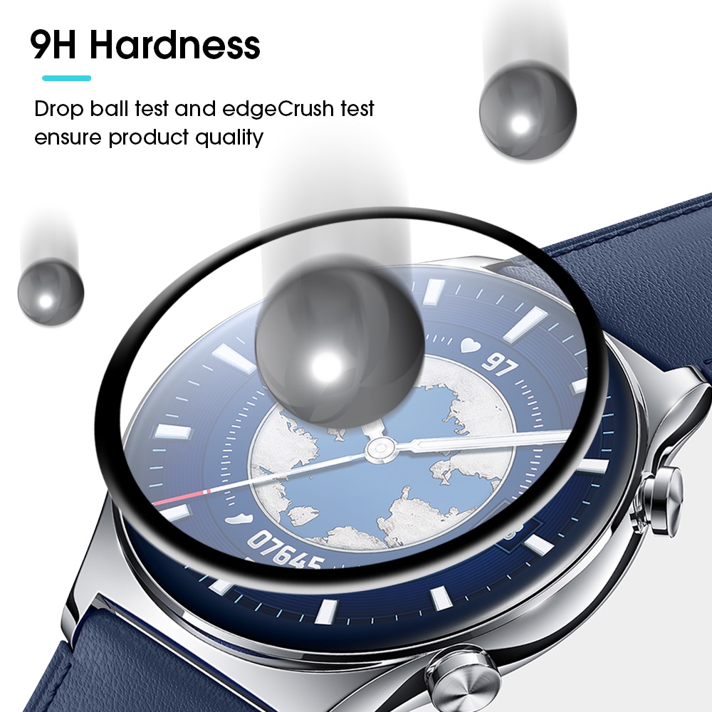 Pelindung Layar Tempered Glass HD Transparan Untuk Smartwatch Honor GS 3