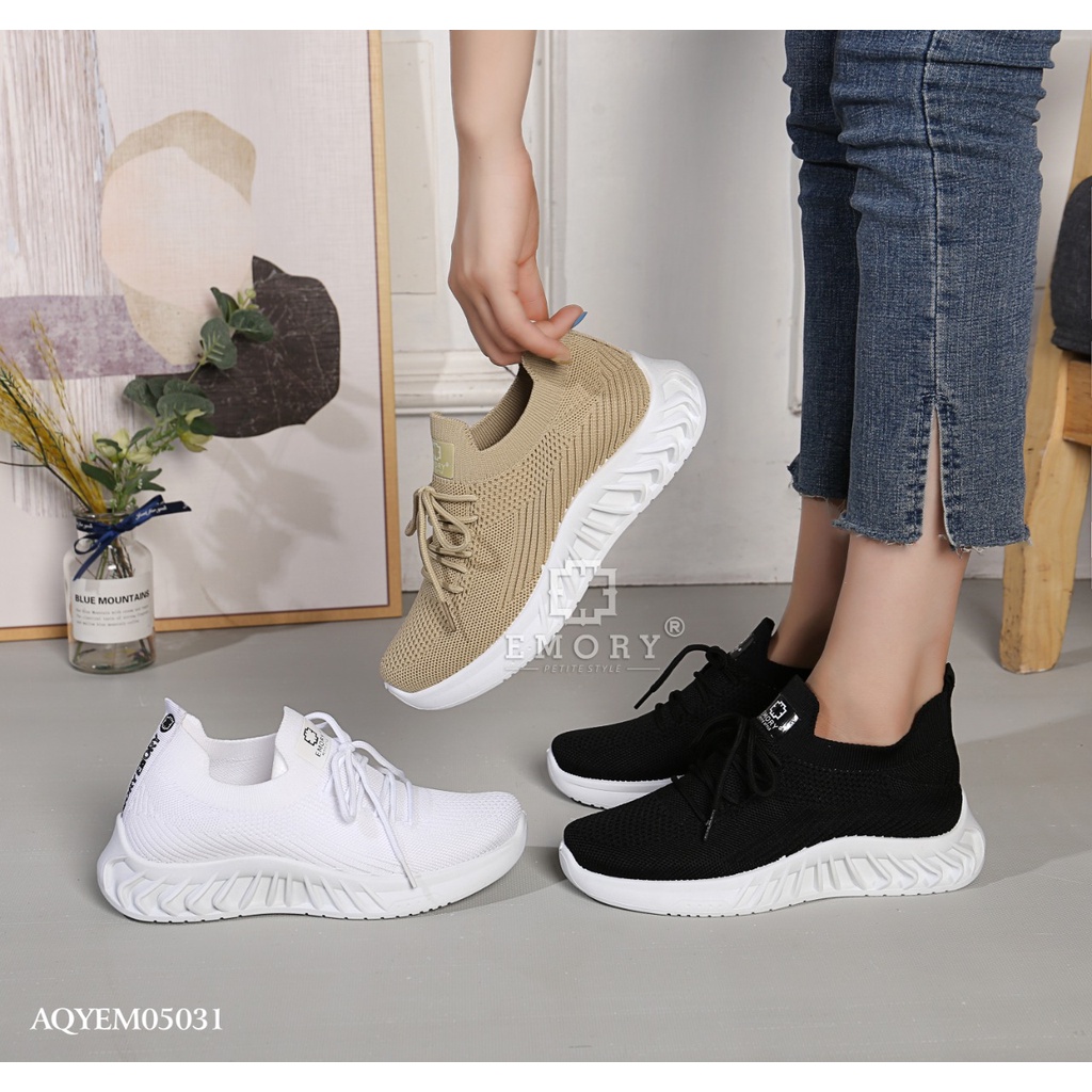 SEPATU WANITA EMORYSTYLE Flexknit  Sneakers  AQYEMO 5031 MARBELAYUK