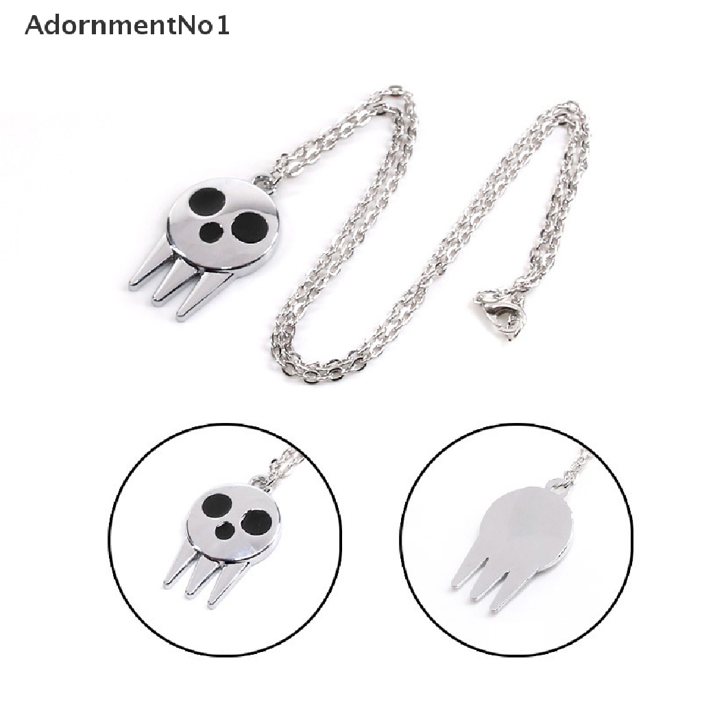 (AdornmentNo1) 1pc Kalung Rantai + Liontin Motif Anime Soul Eater Death The Kid Untuk Anak / Cosplay