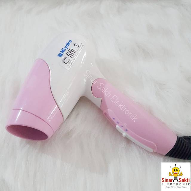 Hair Dryer / Pengering Rambut Travel Miyako HD-402P / Hairdryer Lipat Cantik