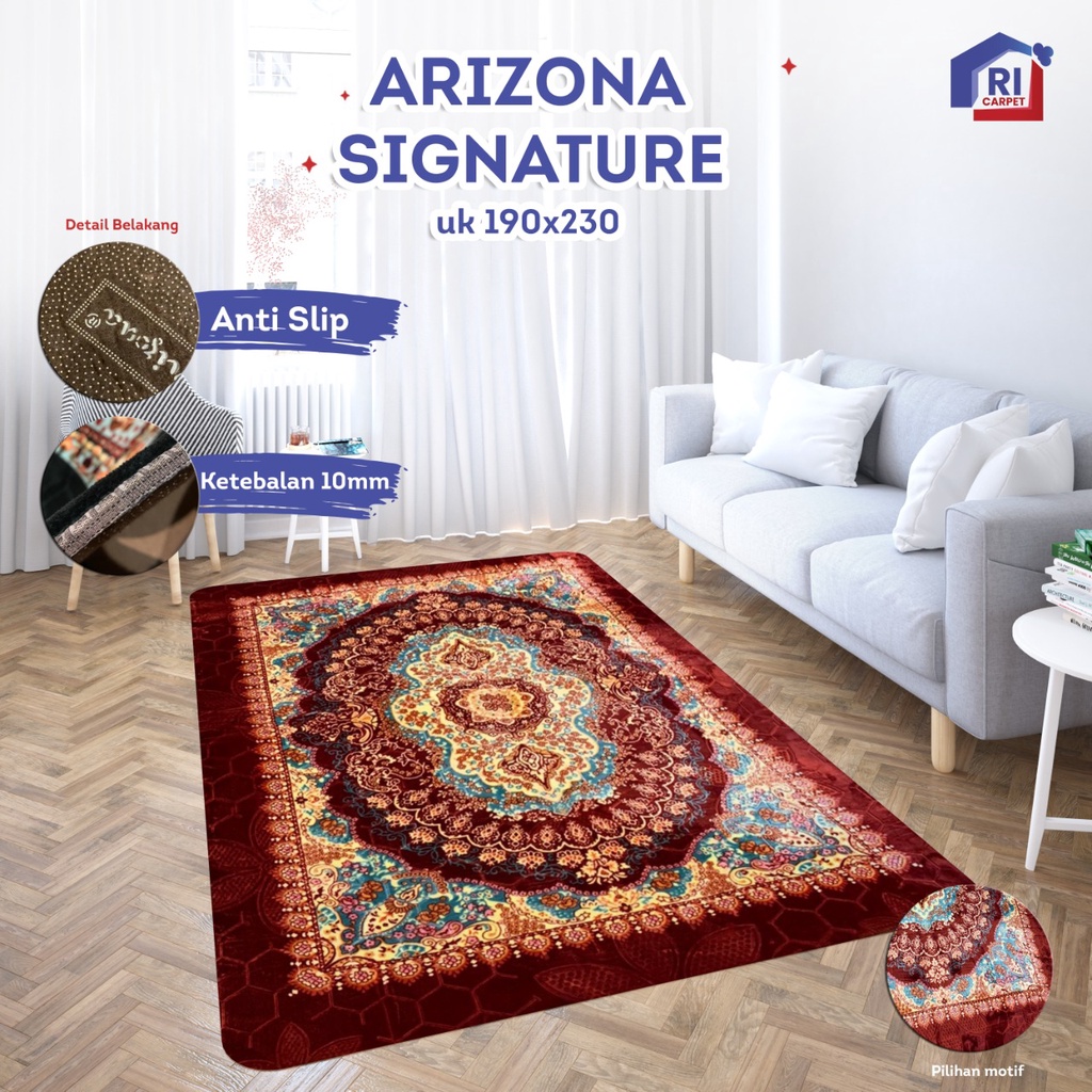 [BARU] Arizona Signature / Karpet Malaysia Motif Turkey Klasik