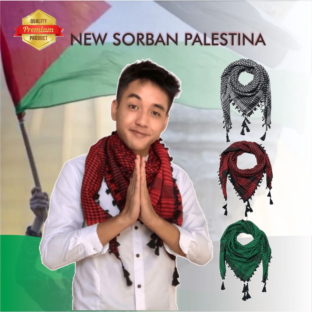 Sorban Shemagh Rumbai Premium  Oleh oleh Haji dan Umroh Surban Arab
