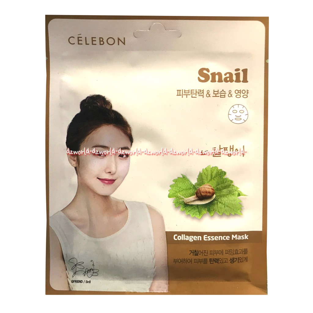 Celebon Collagen Essence Mask Masker Celebon dari Korea Seawed Vitamin