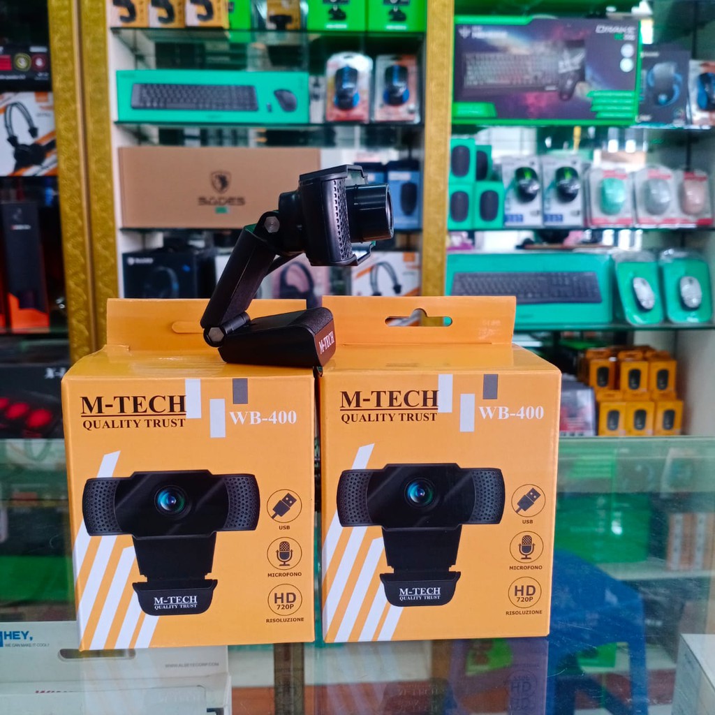 WEBCAM M-Tech WB-400 With Microphone 720P