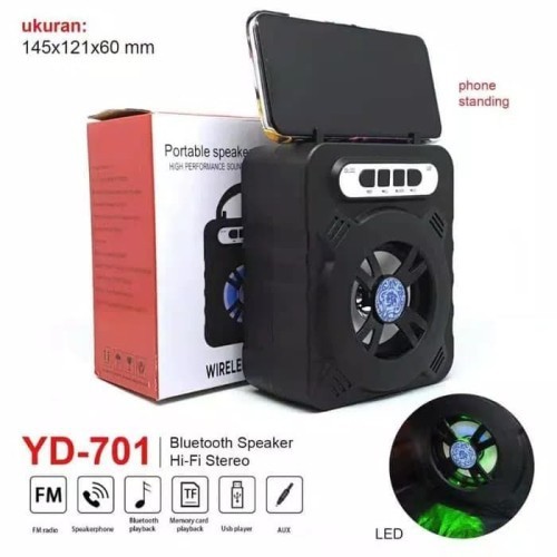 Speaker Bluetooth 701H Free Microphone