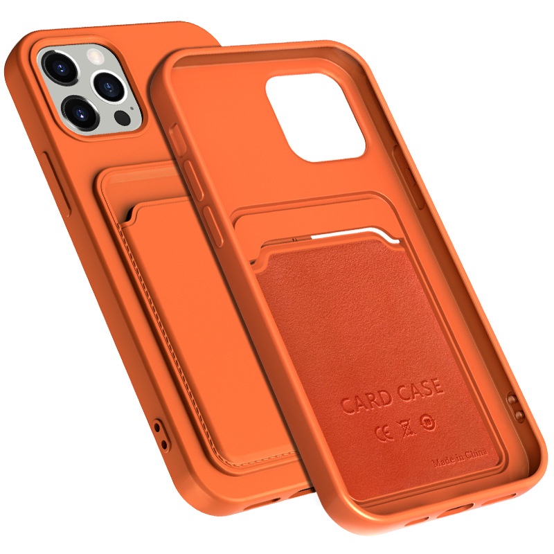 Soft Case Silikon Shockproof Ultra Tipis Dengan Slot Kartu Untuk iphone 12pro / 12 / 12pro