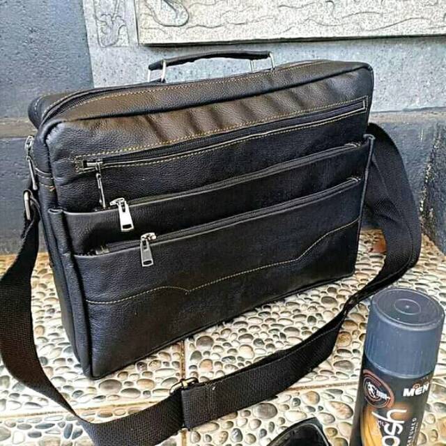 Tas pria tas laptop  kulit asli ukuran besar