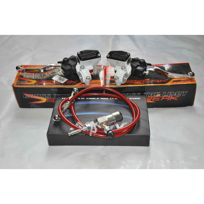 PAKET SET KOPLING HIDROLIK HANDLE KTM (HANDLE, STUD, DAN SELANG REM)