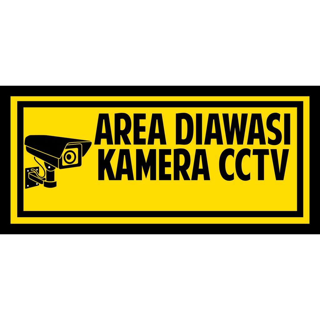 

Sticker CCTV Untuk Dirumah atau Kantor Bahan Vinyl