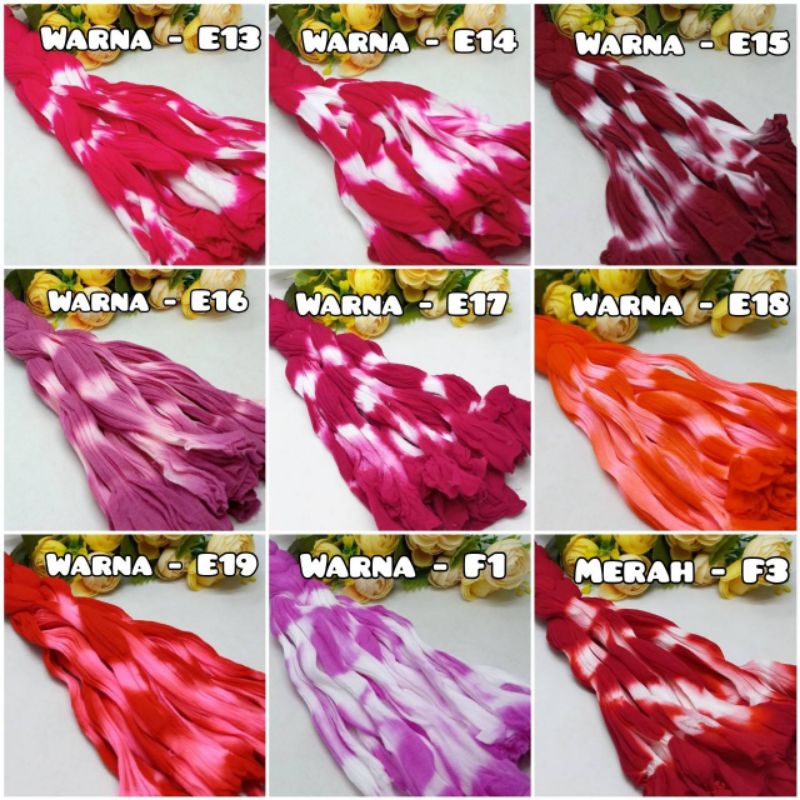 1 helai kain stocking sembur atau gradasi stocking 2 warna stocking motif nylon flower kain stocking