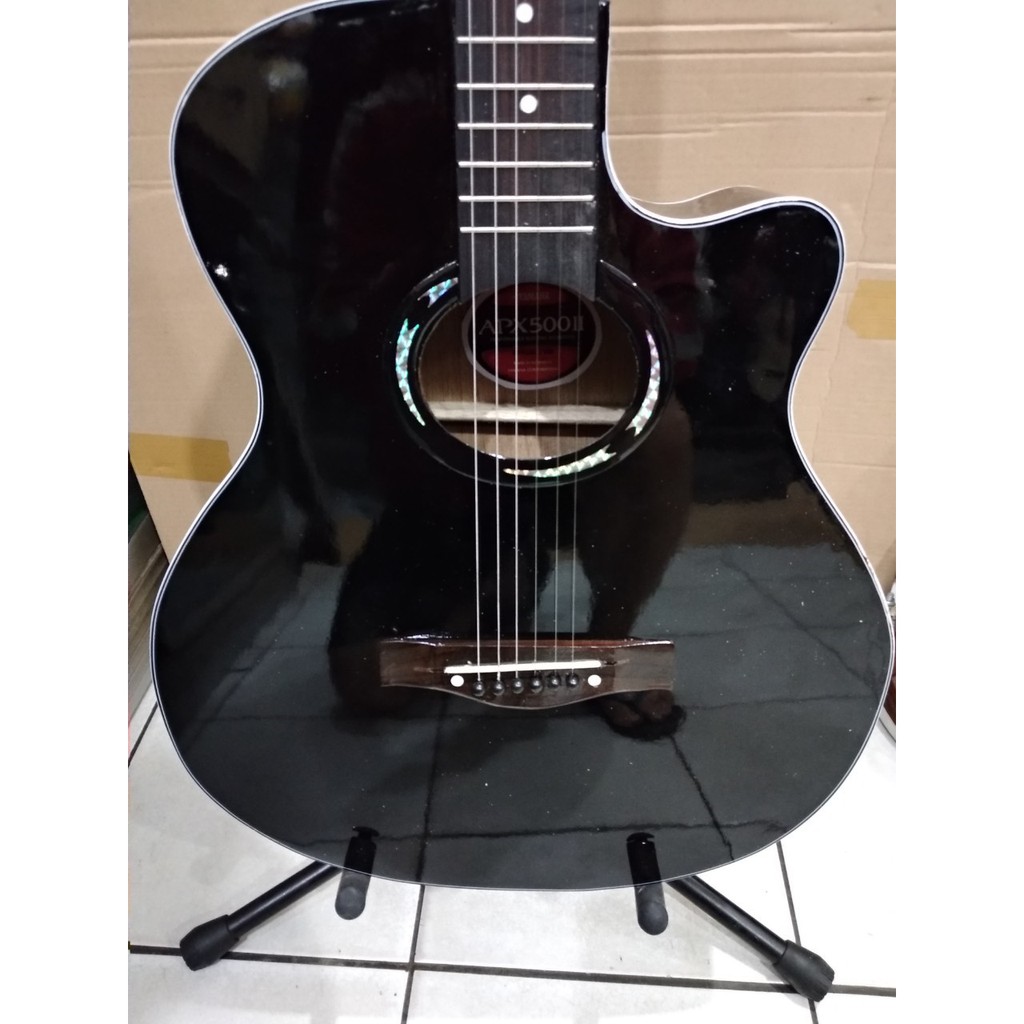 Gitar Akustik Elektrik Yamaha Tipe Apx-500 Sunkay Trusrod Eq 7545 Senar String Murah Jakarta