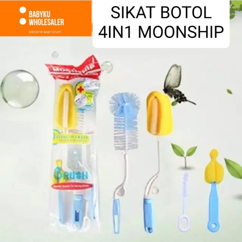 Sikat botol 4in1 moonship / brush bottle moon ship