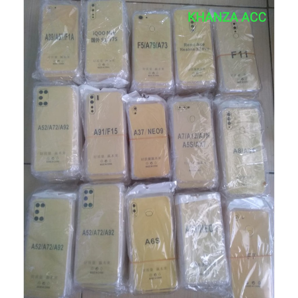 KHANZAACC OPPO Anti Crack Jelly Case Pelindung Handphone HP