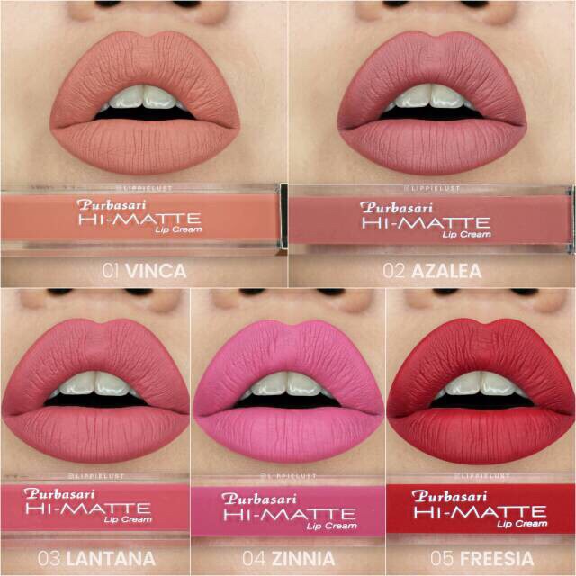 New 18 Warna Purbasari Hi Matte Lip Cream Shopee Indonesia
