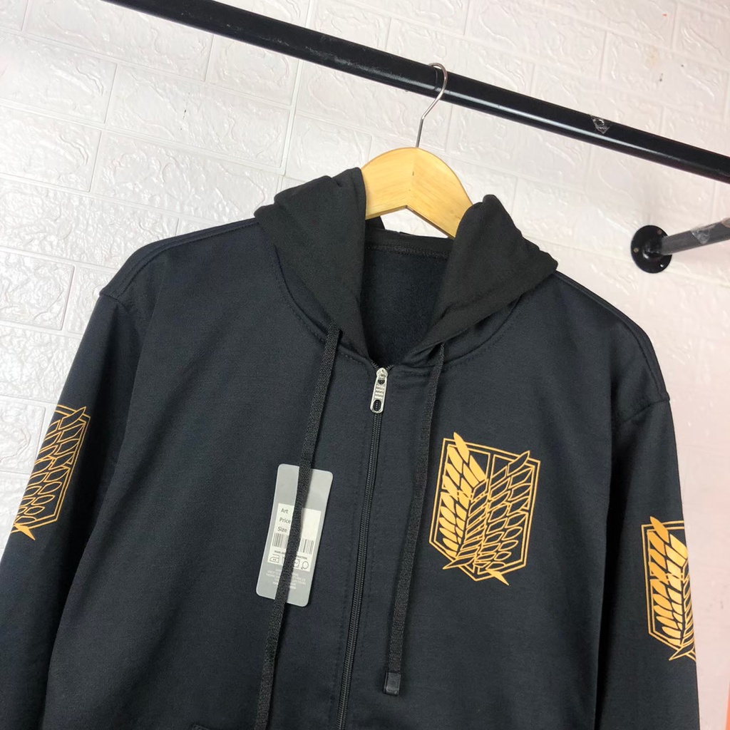 Jaket Anime AOT-ATTACK ON TITAN GOLD EDITION SHINGEKI NO KYOJIN / Jaket Sweater Anime Jepang COD