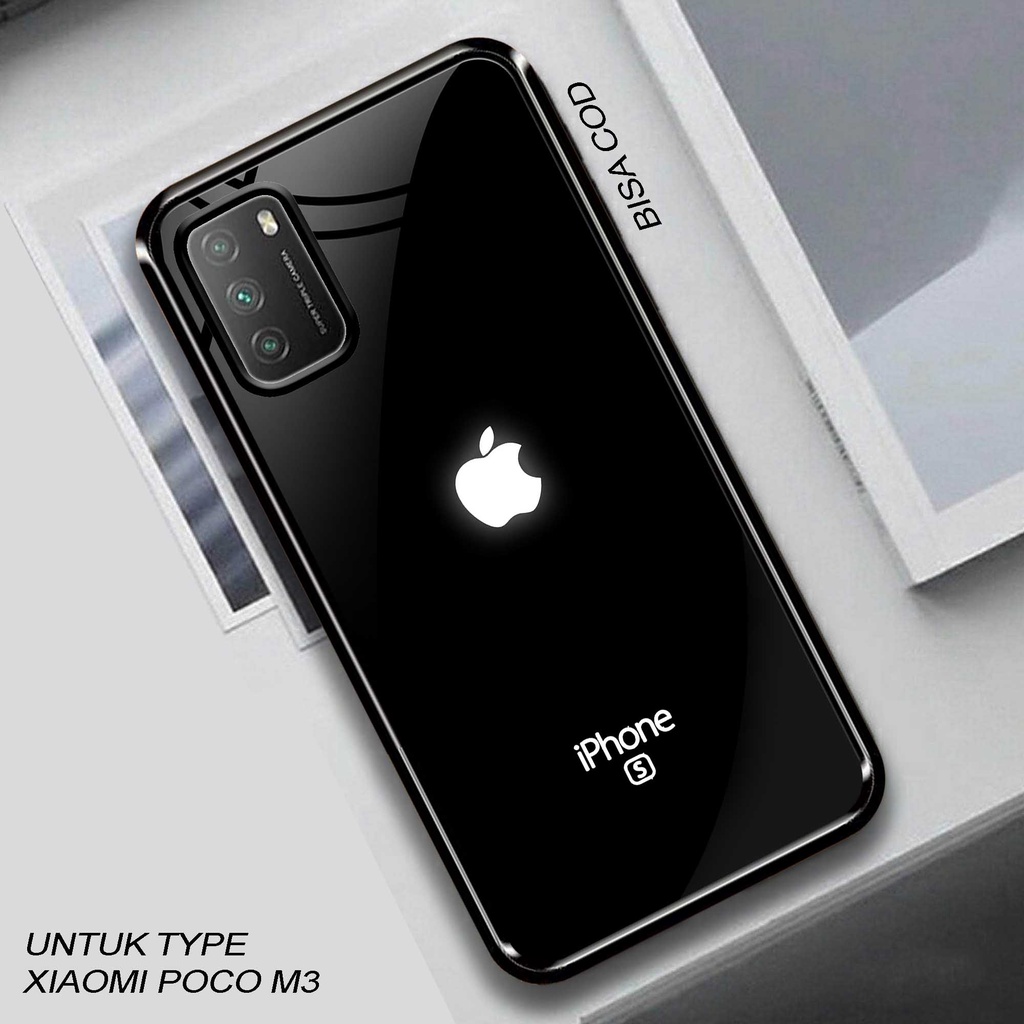 Case Poco M3 - Hardcase Glossy Poco M3 - Silikon Poco M3 - Casing Motif ( Apel 2 ) - Fashion Case Po