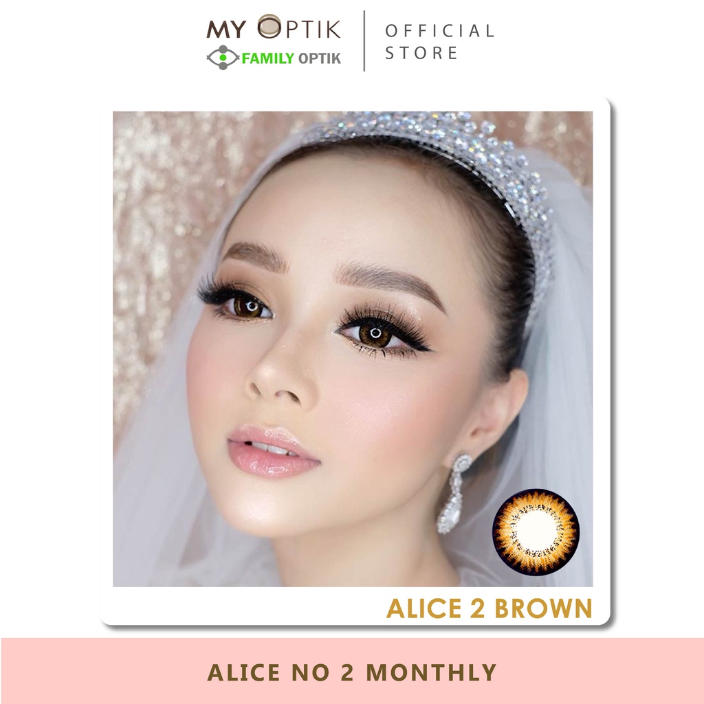 Softlens Normal Alice No 1 sd 6 Brown &amp; Grey lensa warna