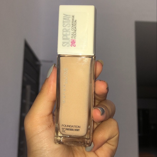 foundation superstay shade 112 natural ivory
