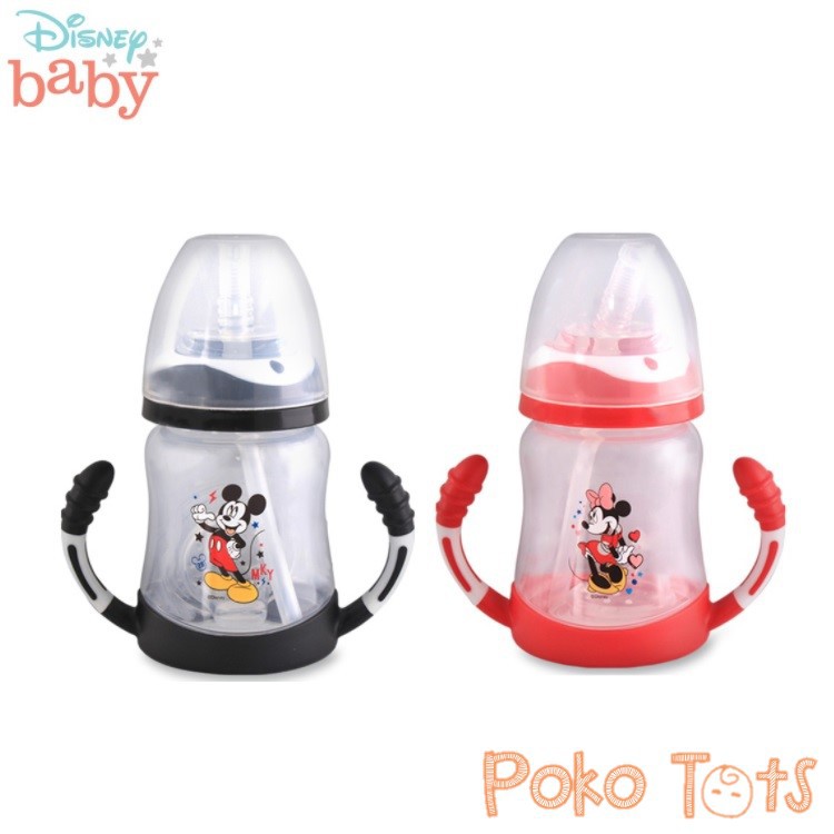 Disney Baby Training Cup 3 Step With Handle, Straw and Spout 210ml Lusty Bunny Mickey Minnie