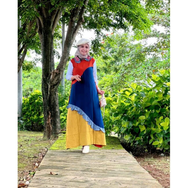 GAMIS PELANGI I DASTER ARAB TERMURAH I RAYON GRADE A