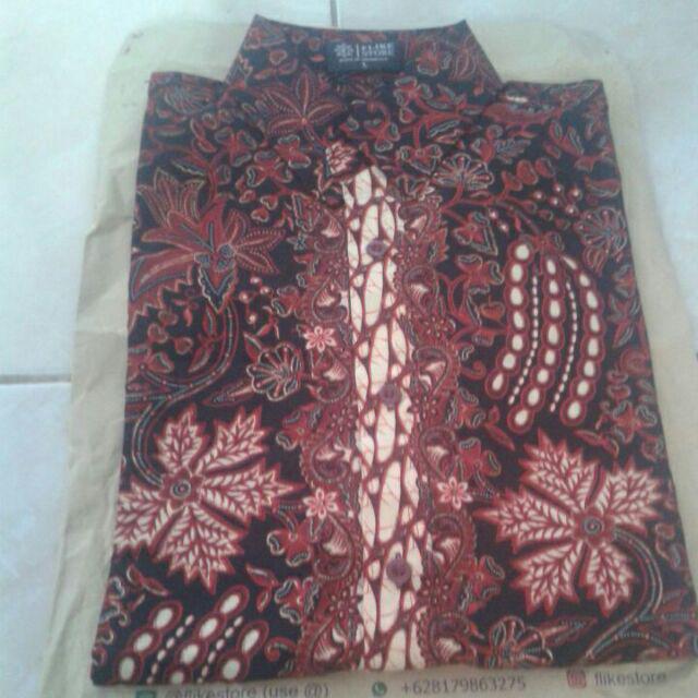 Flike Store - Kemeja Batik Tangan Pendek Motif Padhang Katresnan