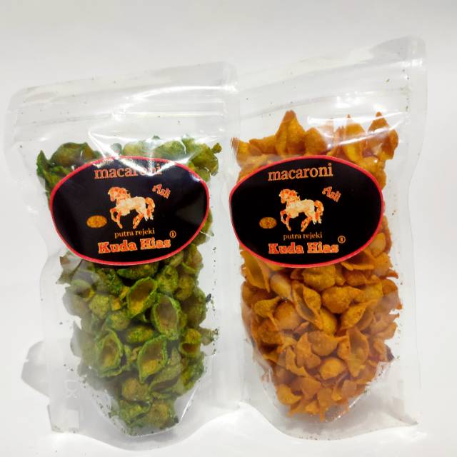 

[100 gr] Makaroni keong/ makaroni kerang pedas enak