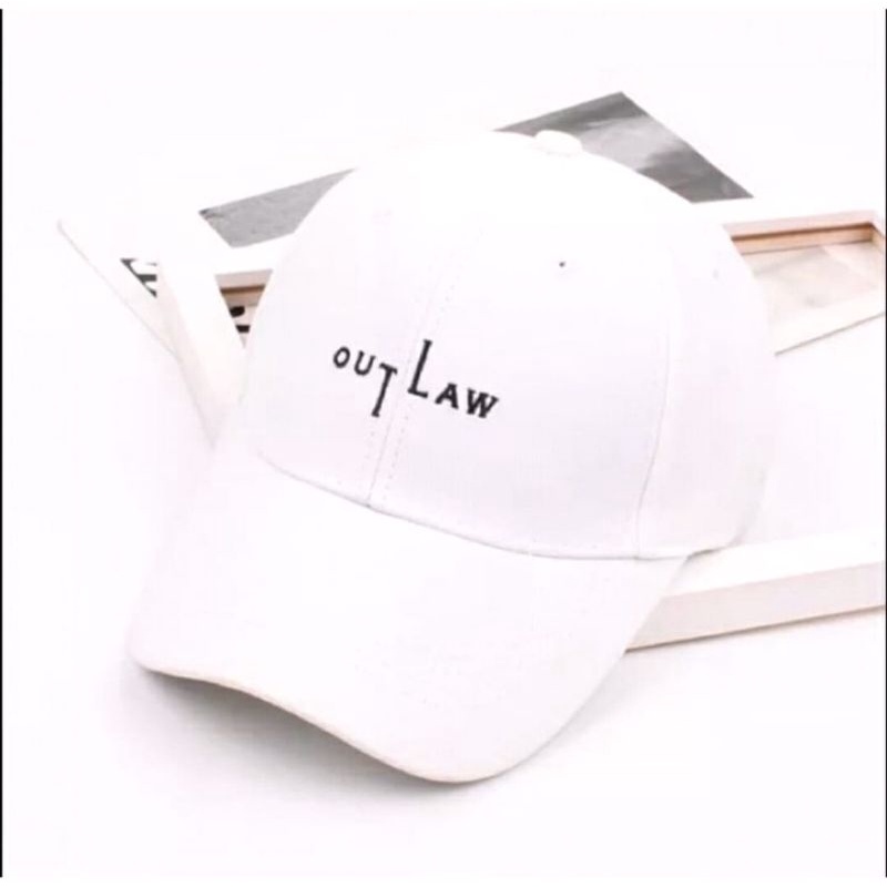 Topi Baseball Bordir Outlaw Pria Wanita Dewasa