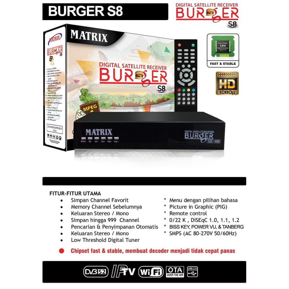 MATRIX BURGER S8 HD
