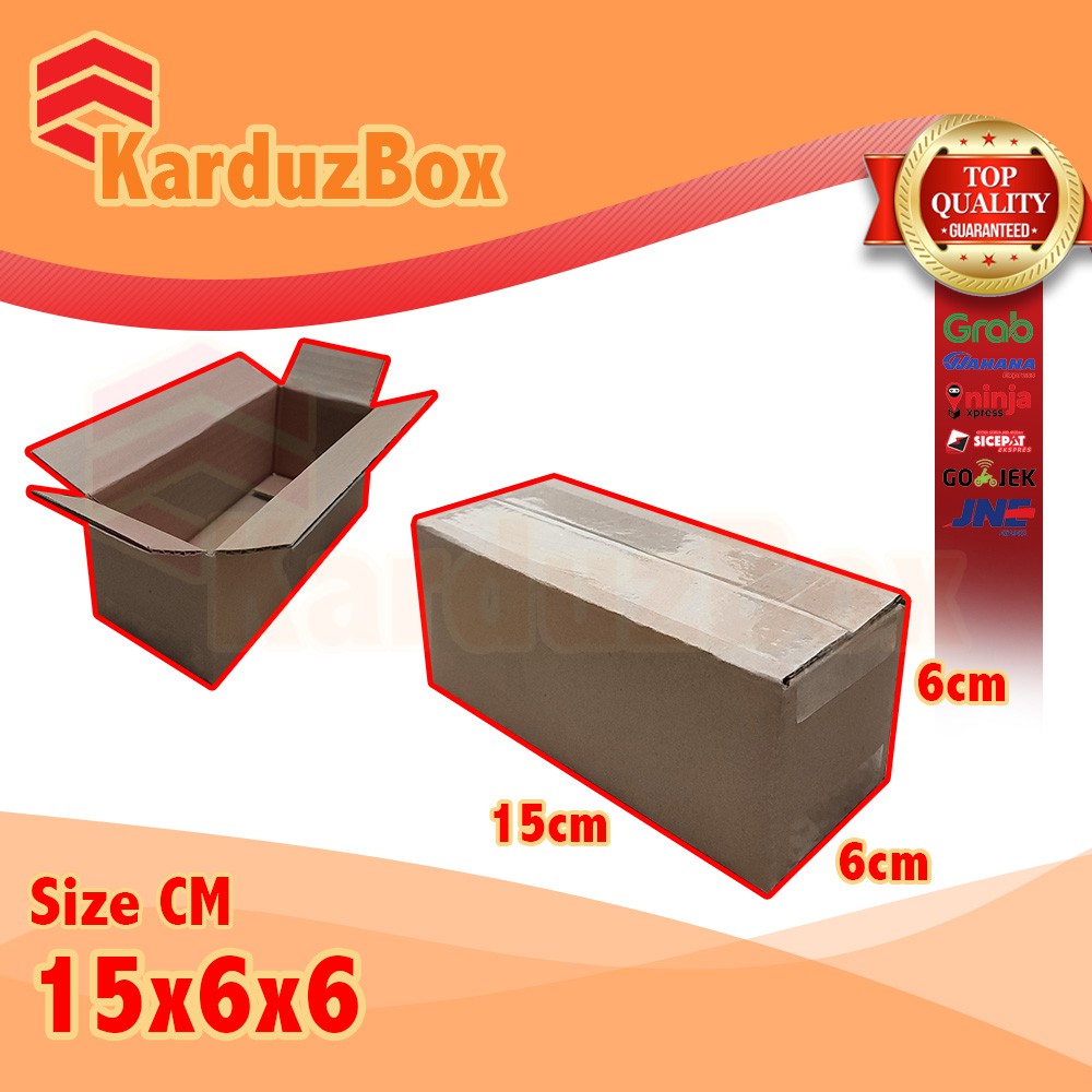

15x6x6 kardus box packaging POLOS BARU