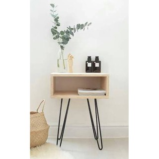 Cube Side Table Meja Kamar Nakas Minimalis Serbaguna Jati Belanda Shopee Indonesia