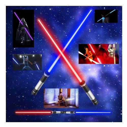 Mainan Pedang Starwars 2 in 1 Double Blade Ligthsaber LED 111124