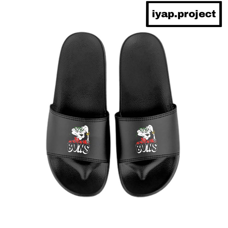 SANDAL SLIP ON | SENDAL | CARTOON | BUNS | PANTHER | SLIP ON PRIA WANITA UNISEX | SANDAL SLIDE SLIPE