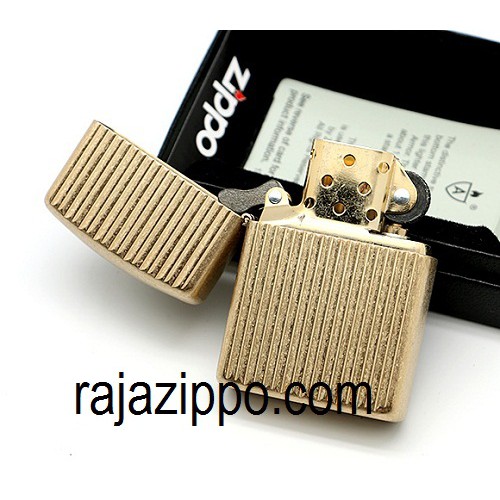 Zippo 28638 Armor Engine Turn 1 Tumbled Brass Original USA - Stok Lengkap & Resmi