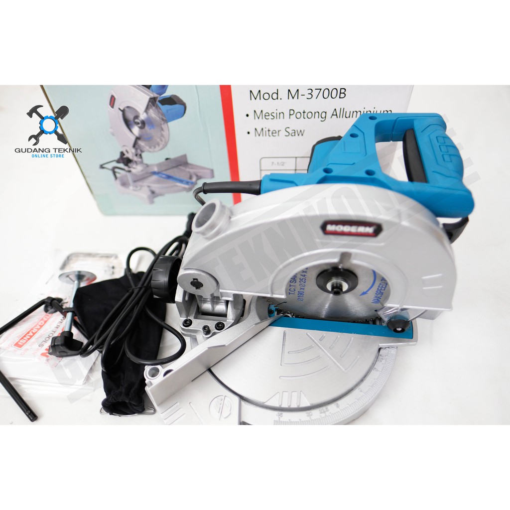 Modern M-3700B / Mitersaw Modern M 3700 B / Mesin Potong Aluminium Miter Saw 7 inch Modern M3700B