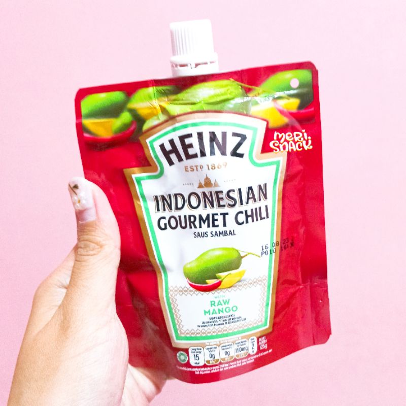 

Heinz Indonesian Gourmet Chili Saus Sambal with Raw Mango Pouch 125gr