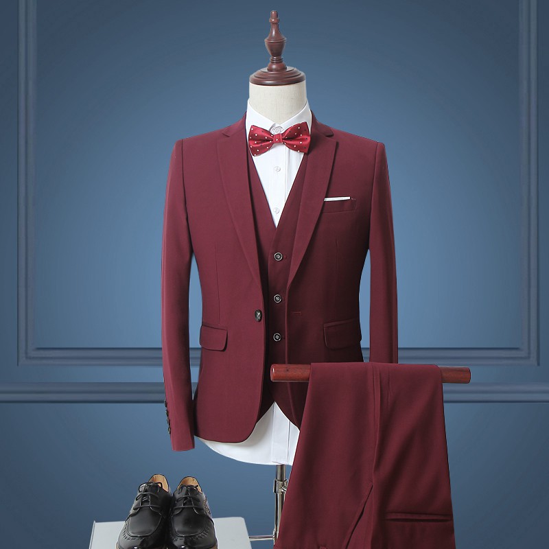 SETELAN JAS PRIA WARNA MAROON SLIMFIT 5IN1 - SUPER MODRIC MAROON PREMIUM FULL FURING ORIGINAL NIKAYU