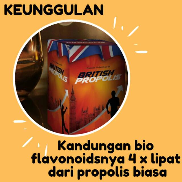 Suplemen berkhasiat British Propolis
